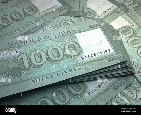 Money of Lebanon. Pound bills. LBP banknotes. 1000 Arabic. Business, finance, news background ... - currency of lebanon