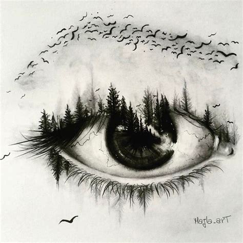 eye drawing abstract
