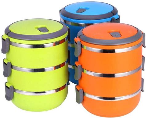 Flipkart.com | A&D Three Layer Tiffin Box 3 Containers Lunch Box 3 ...