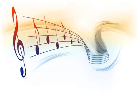Background Of The Bright Flowing Music Notes Illustrations, Royalty ...