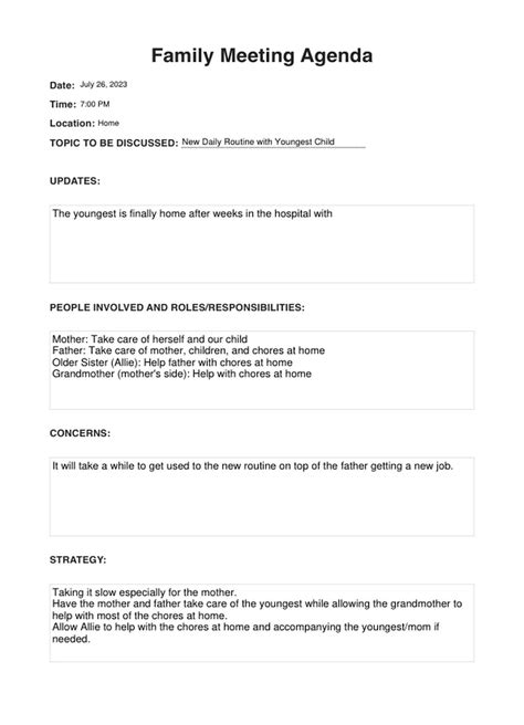 Family Meeting 的图像结果