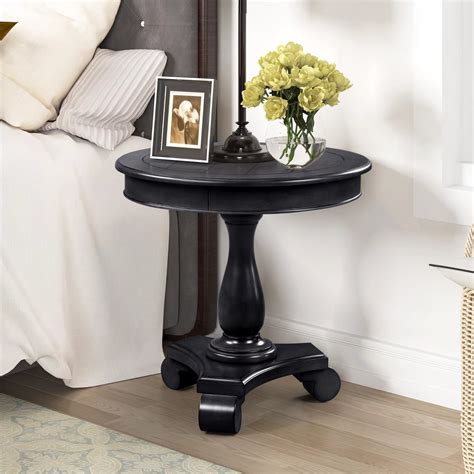 Black End Tables For Living Room Round