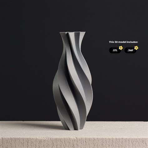 Spiral Vase STL File, 3D Print Model for Vase Mode 3D Printing - Etsy
