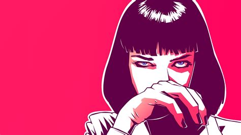 950x1534 Resolution Mia Wallace Pulp Fiction Movie Artwork 950x1534 ...