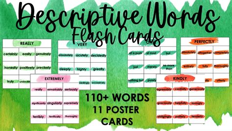 Descriptive Word Cards 的图像结果