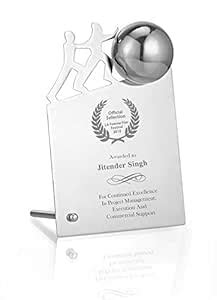 Stainless Steel Men Pushing Rock Trophy : Amazon.in: Sports, Fitness ...