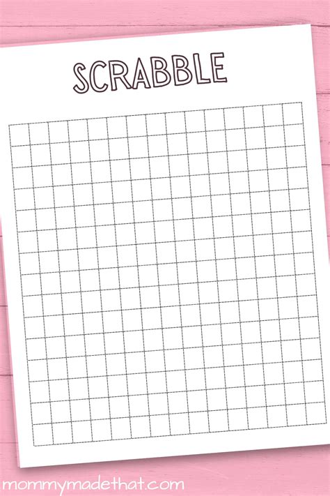 Free Scrabble Board Template