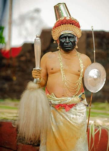 A Theyyam artist on wearing a Muslim costume- The Week