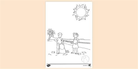 Beach Colouring Page | Colouring Sheets
