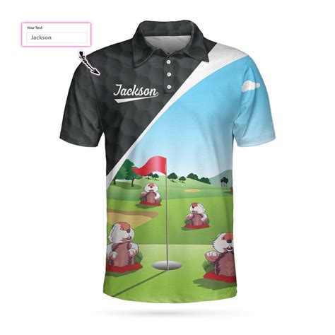 Gopher My Mind Is On Golf Custom Polo Shirt Personalized Golf Shirt For ...