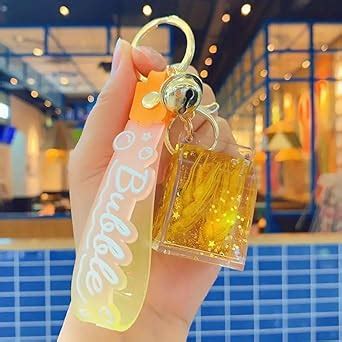DD RETAILS Creative Floating Quicksand Keychains | Liquid Keychains ...
