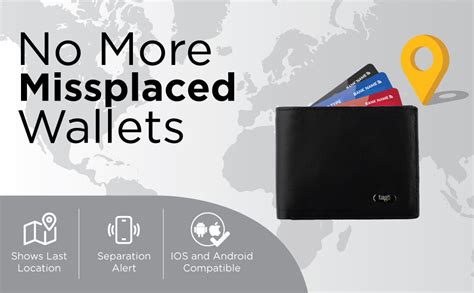 Buy tag8 Dolphin Smart Leather Wallet for Men, GPS Bluetooth Tracker ...