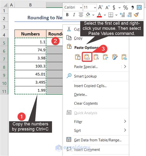 Image result for How to Round Off Normal Numbers in Excel