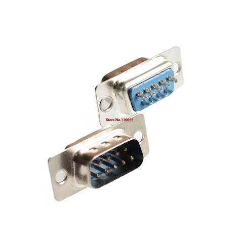 10Pcs RS232 Serial Port 9 Pin DB9 Connector Female Male Solder Solderi ...