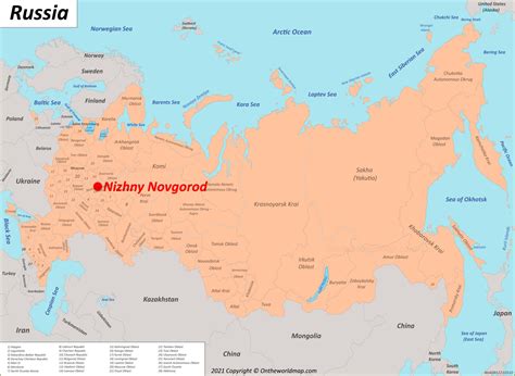 Nizhny Novgorod Map | Russia | Detailed Maps of Nizhny Novgorod