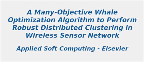 Interesting Research Topic for whale optimization algorithm to ...