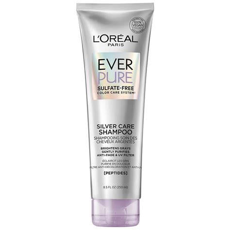L'Oreal Paris Everpure Silver Care Sulfate Free Shampoo, Ever Silver ...