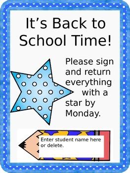 Image result for Back to School Note