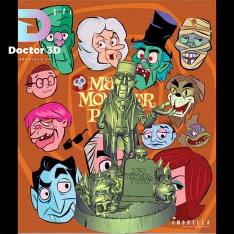 👹 Mad Monster Party- Baron Boris von Frankenstein-Diorama・ 3D File for ...