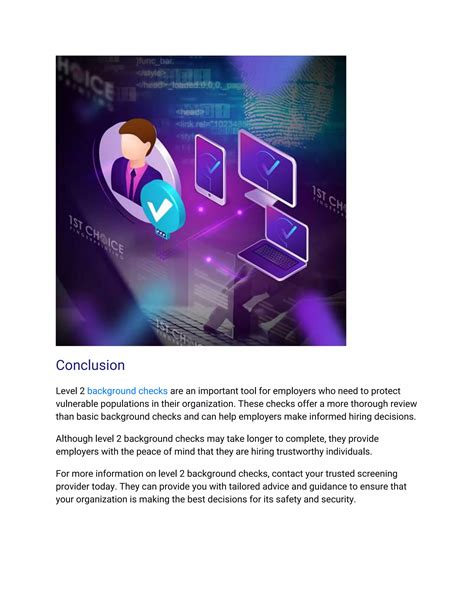 What is a level 2 background check | DOCX