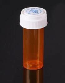 Reversible Cap Prescription Vials - Push Down and Turn - Amber - 8 Dram ...