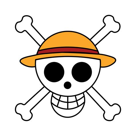 Straw Hat Pirates Logo Black And White