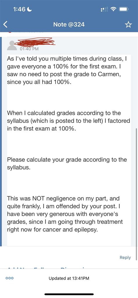 So this dude in my Comp Sci class complained about complained about one ...