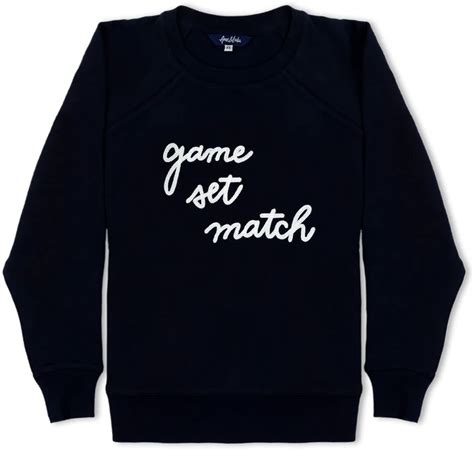 Ame & Lulu Women's Love All Game Set Match Tennis Sweatshirt