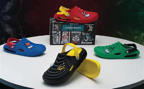 Buy Bacca Bucci Men’s Justice League Clogs with Back Strap Krypton Blue ...