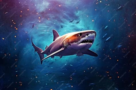 Premium AI Image | Surreal Shark in Space Abstract Spaceship and Galaxy ...