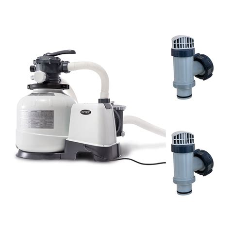Buy Intex 2800 GPH Above Ground Pool Sand Filter Pump w/ Plunger Valves ...