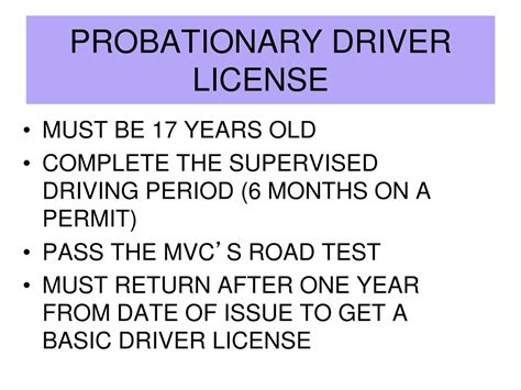 PPT - NJ Driver License System: Requirements and Restrictions ...