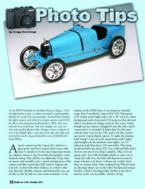 Photo Tips – Model Cars Magazine