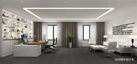 205平方小型办公室装修设计效果图案例 - 装修保障网