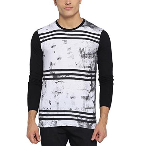 Buy Campus Sutra Men's Graphic Front Stripes T-Shirts(AZ118PRM_RN3LIN_M ...