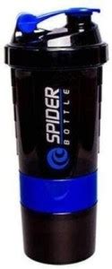 Bonalbo Spider Protein Shaker Gym Water Bottle with 3 Layer Storage ...