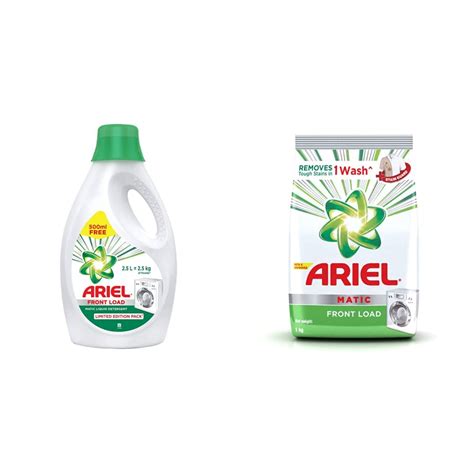 Buy Ariel Matic Liquid Detergent Front Load 2 Ltr + 500ml Free & Matic ...
