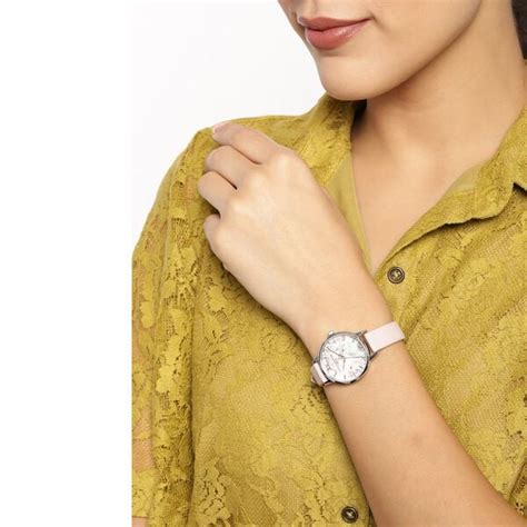 Buy Online Olivia Burton Quartz Analog Mother of Pearl Dial Leather ...