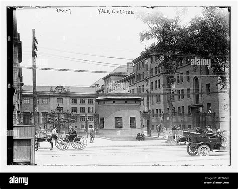 A photograph of Yale College, an Ivy League university in New Haven ...