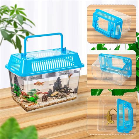 ONLYFU 12Pcs Plastic Reptile Terrariums Carrier Cage, India | Ubuy