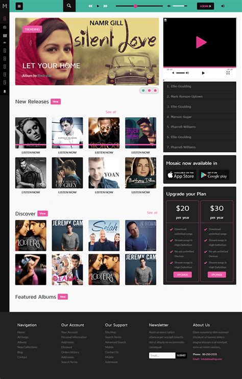响应式个性视频音乐网站HTML模板_音乐网站html模板,视频网站html模板_我爱模板网 - 提供下载各种免费建站资源，免费网站模板，免费 ...