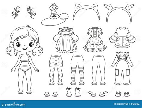 Paper Doll Clothes Coloring Pages 27+ Paper Doll Templates, Crafts