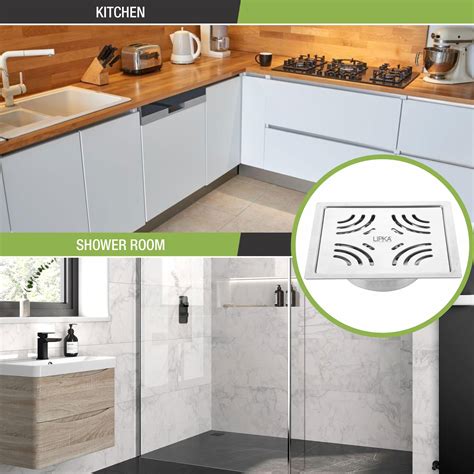 Buy LIPKA Purple Exclusive Square Flat Cut Floor Drain | 5 x 5 Inches ...