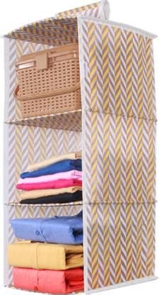 Flipkart SmartBuy 3 Tiers Clothes Hanging Organizer, Wardrobe for ...