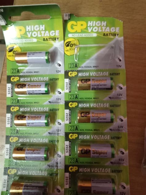 SaleOn GP Super 23A Pack of 10 Pieces 12V Alkaline Battery High Voltage ...