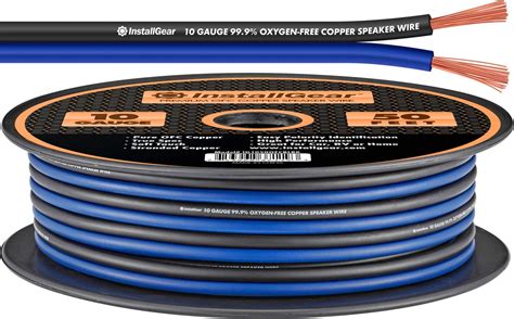 InstallGear 10 Gauge Speaker Wire - 99.9% Oxygen-Free Copper (OFC ...
