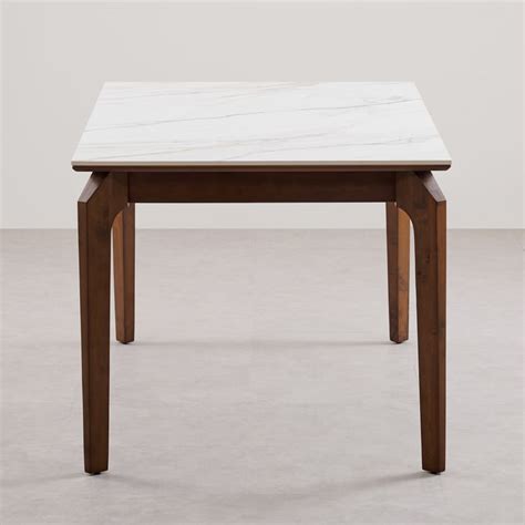 Buy Falcon Ceramic Top 6-Seater Dining Set with Chairs - White and ...