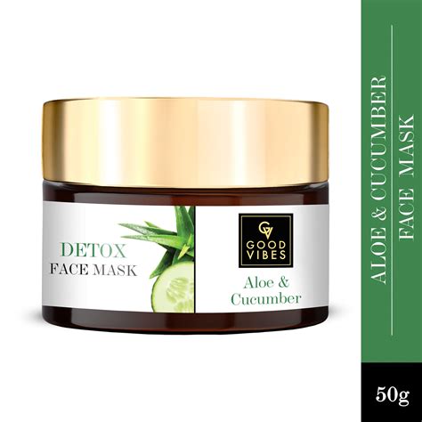 Buy Good Vibes Aloe Cucumber Detox Face Mask | Anti-Acne, Lightening ...