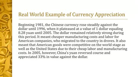 Appreciation and Depreciation of currency | PPTX