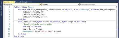 Image result for Code Coding VB.NET Procedure and Function